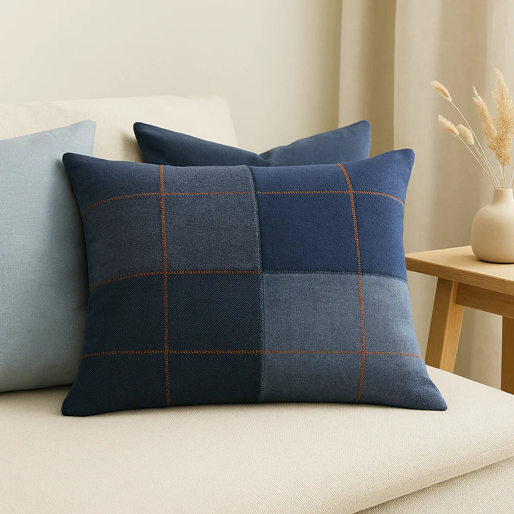 Zigzag Upcycled & Handstiched Cushions